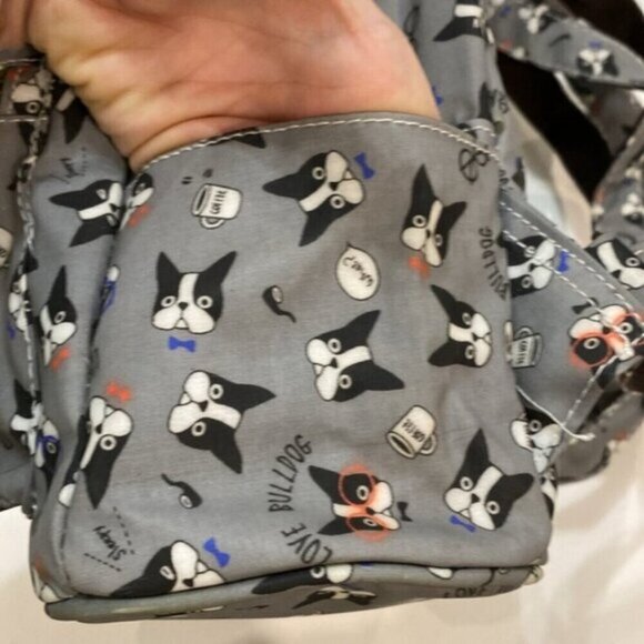 Qzcai Garden Grey Backpack with dogs - Picture 6 of 12